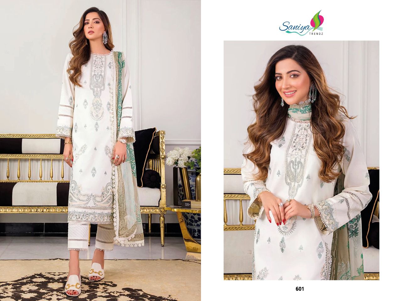 Saniya Trendz Jofa 6 Ethnic Wear Wholesale Pakistani Suits Catalog